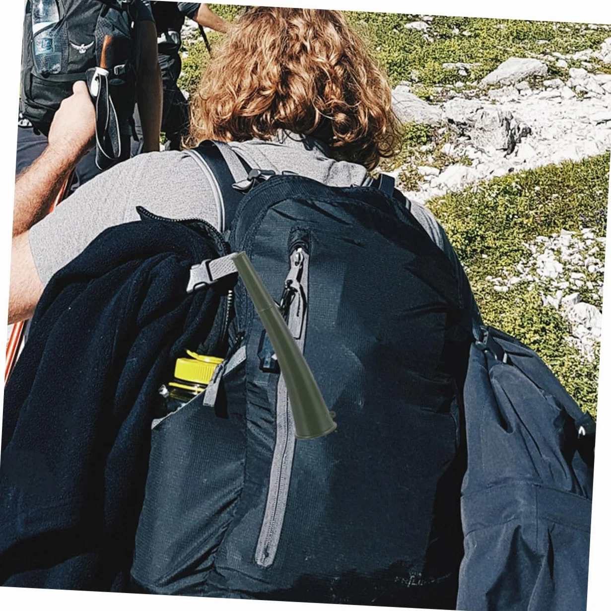 GARVALON Corno Portatile in Plastica Verde Militare per Tifo Calcistico