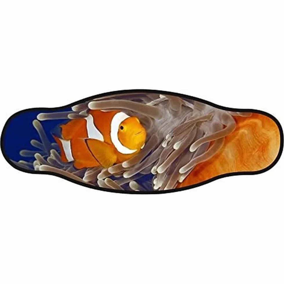 Best Divers In/Lazy, Cinturino Maschera Neoprene Doppio Foglio Anemone Unisex Adulto, Multicolore, Taglia