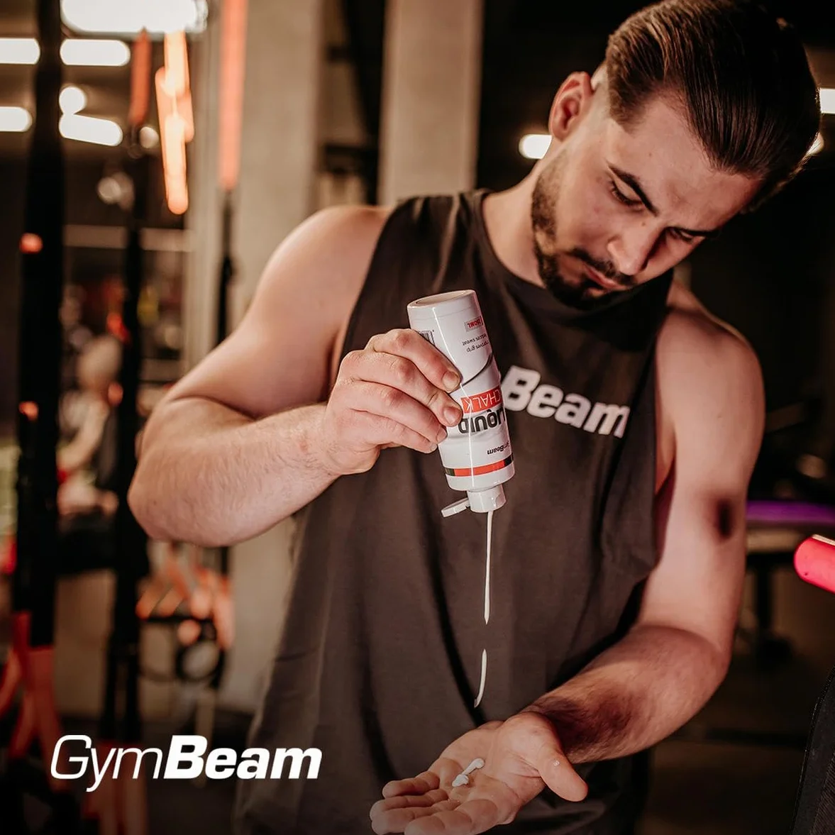 GymBeam Gesso Liquido, Magnesite Liquida per Fitness, Chalk per Arrampicata, Riduce la Sudorazione, Migliora la Presa