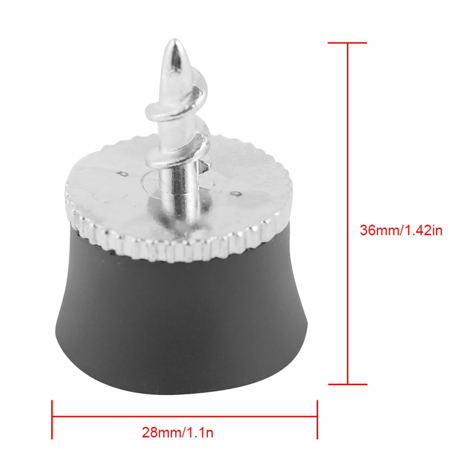 Ejoyous Pallina da in Lega di Silicone Nera Pick Up Ventosa Grabber Retriever Tool Putter Picker Grip Pick Up Tool Aids Training Sucker Accessorio