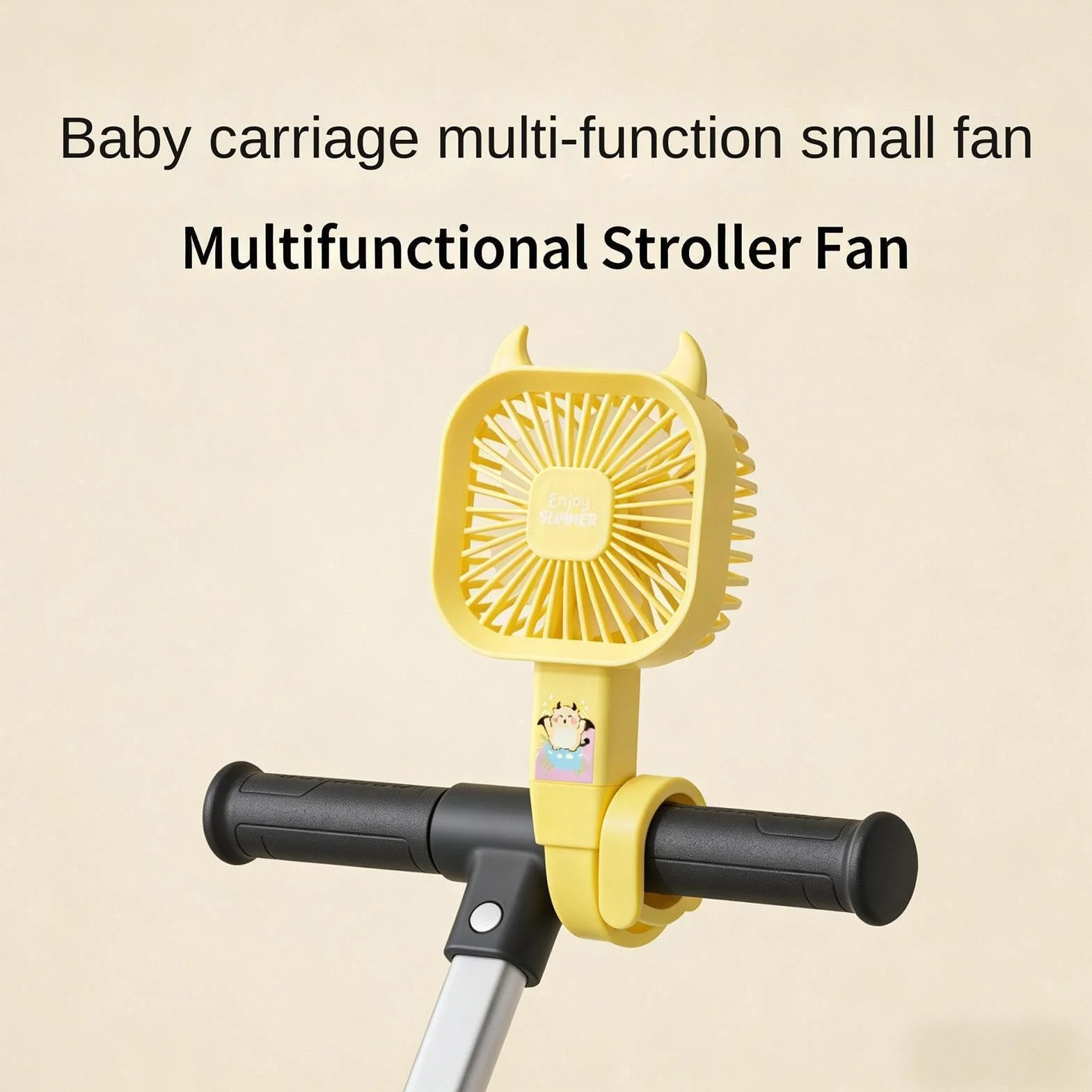 Ventilatore per passeggini, in silicone flessibile, dispositivo di raffreddamento portatile a 3 velocità, per scrivania, piccoli ventilatori, per seggiolini auto, culle, biciclette, moto, scooter per