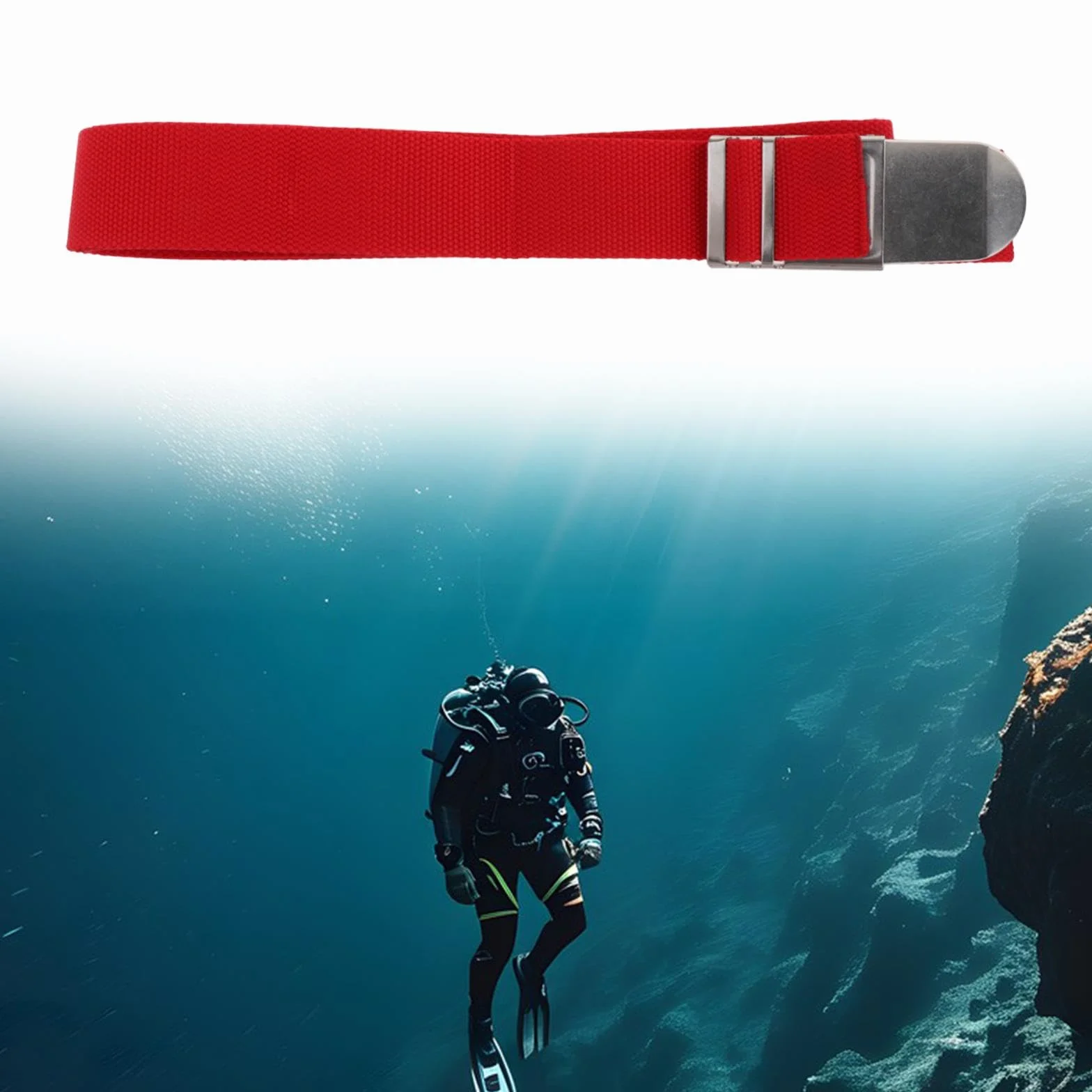Cintura di Zavorra per Immersioni Subacquee 150 Cm Portatile