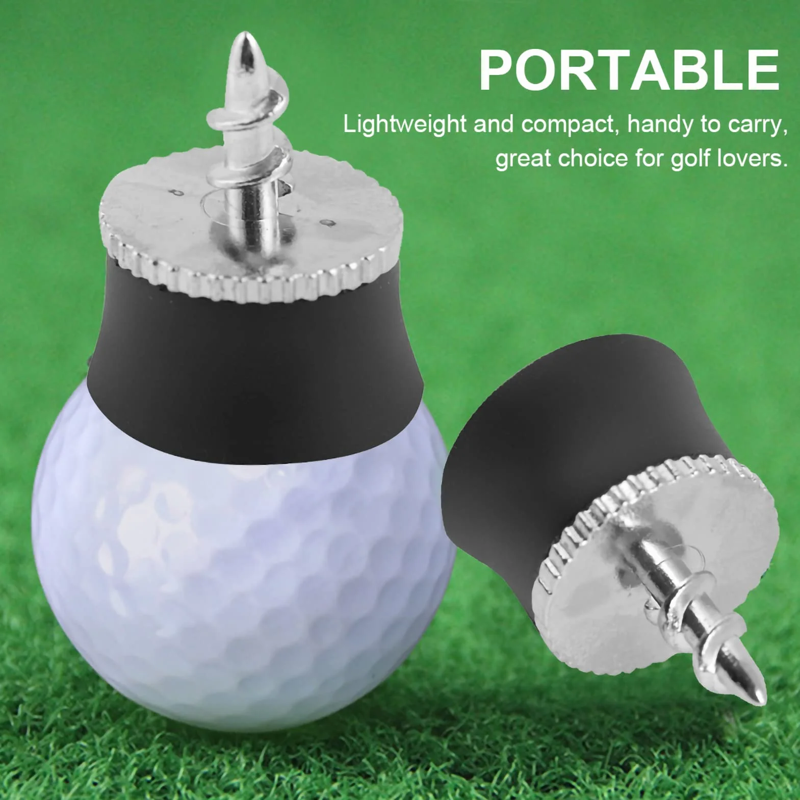 Ejoyous Pallina da in Lega di Silicone Nera Pick Up Ventosa Grabber Retriever Tool Putter Picker Grip Pick Up Tool Aids Training Sucker Accessorio