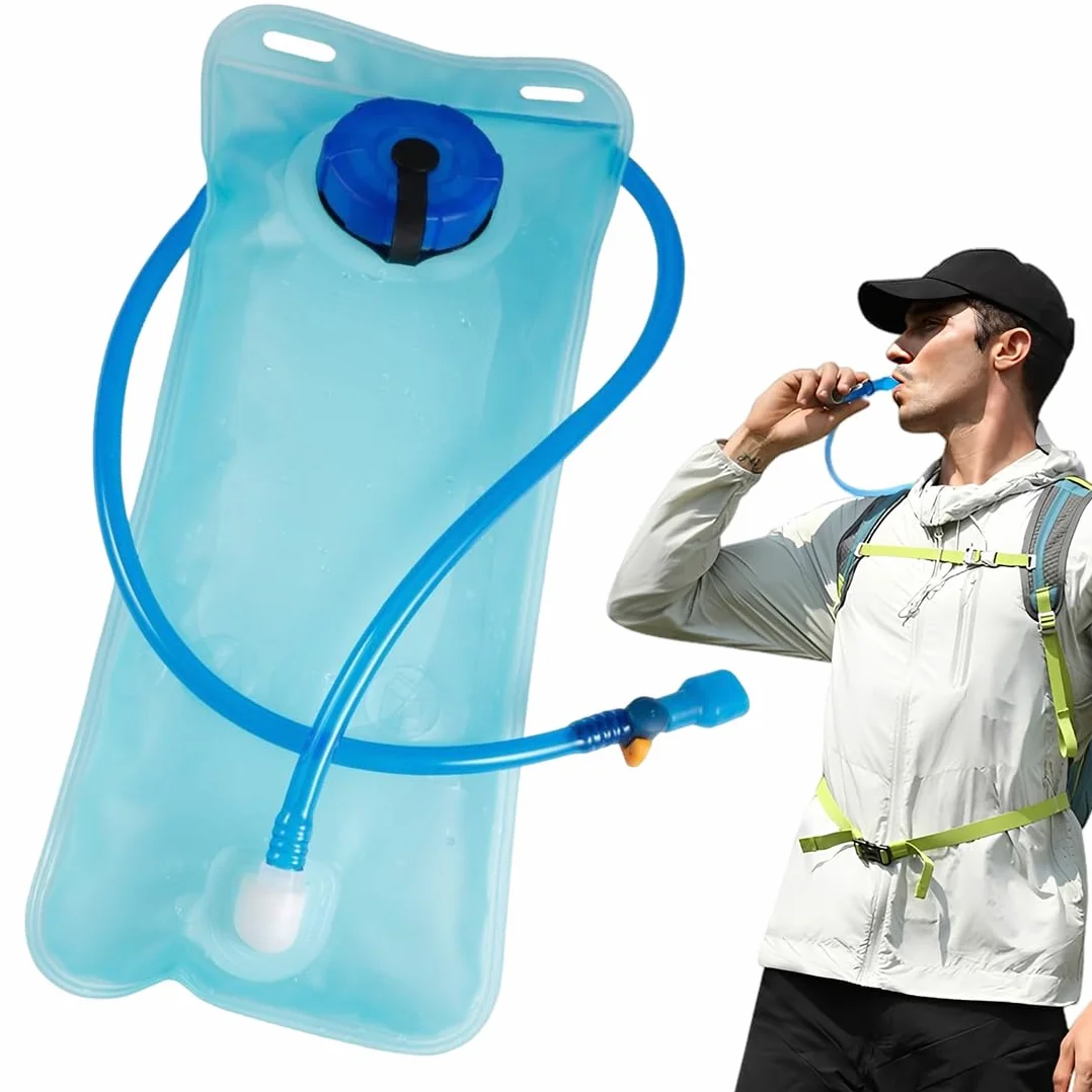 Sacca Idrica 2L a Prova di Perdite con Tubo Coibentato per Zaino Trekking Corsa Campeggio