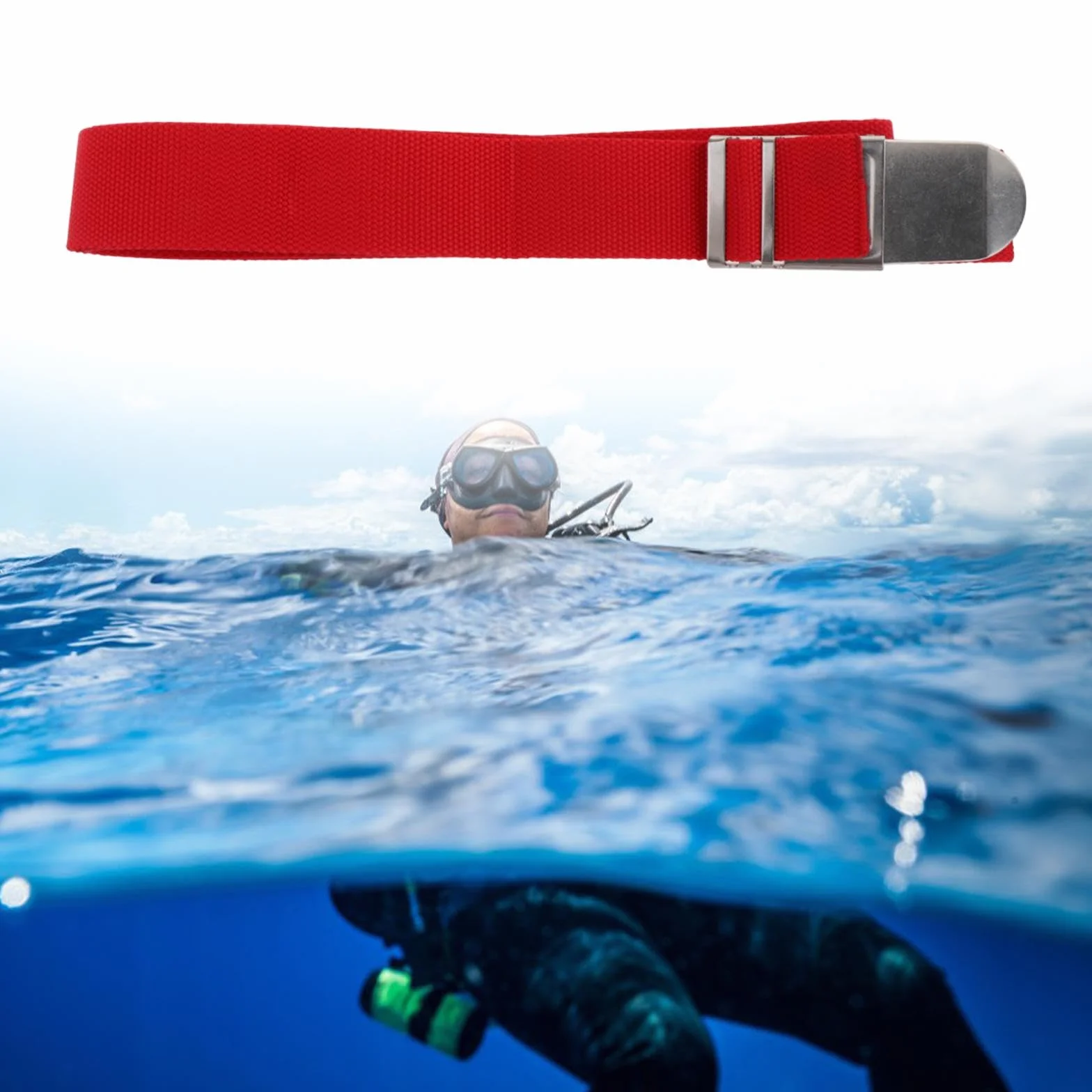 Cintura di Zavorra per Immersioni Subacquee 150 Cm Portatile