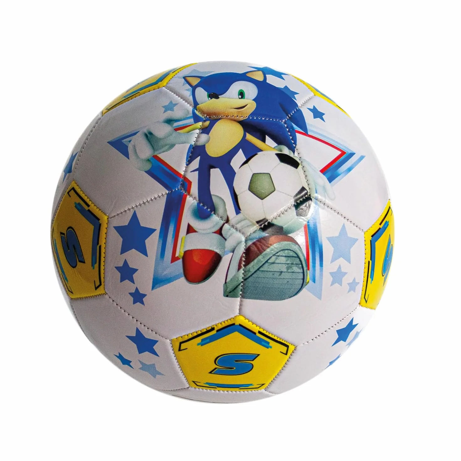 Pallone da Calcio Cucito SONIC Mondo Toys Misura 5 300 g