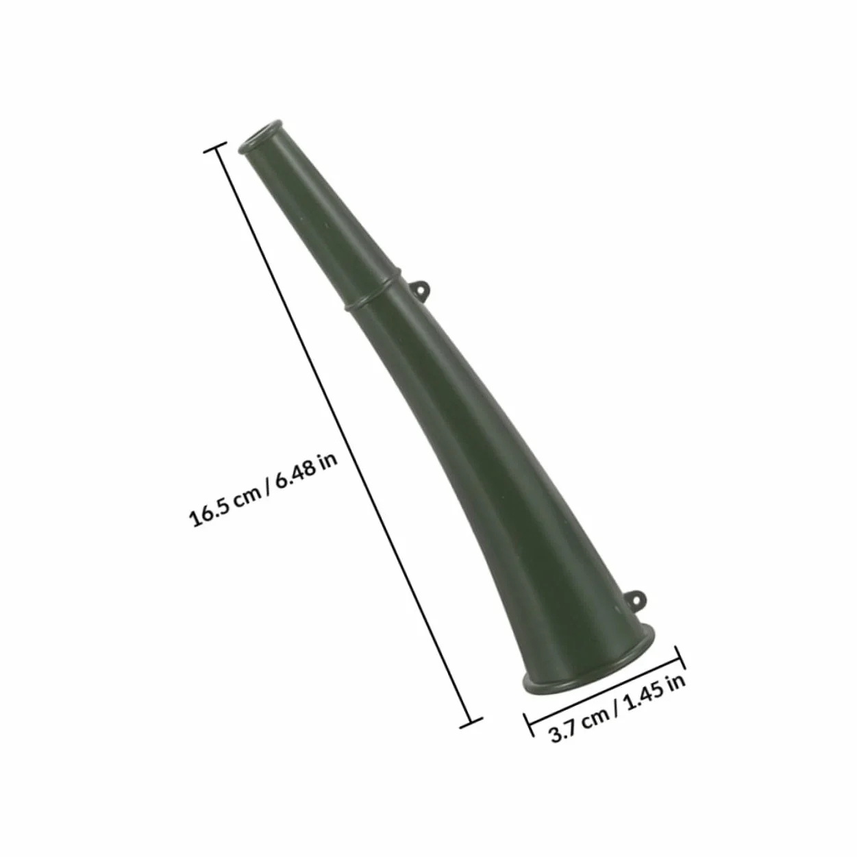 GARVALON Corno Portatile in Plastica Verde Militare per Tifo Calcistico