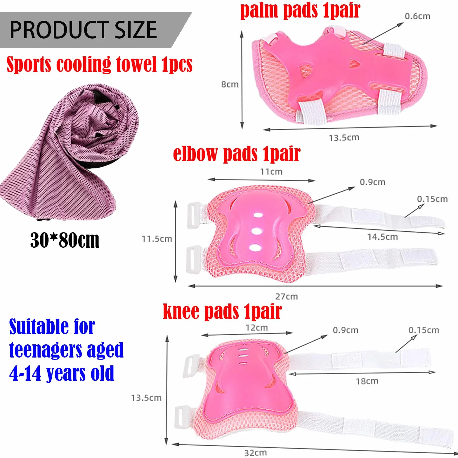 BDSHUNBF Protezioni Skateboard Bambino, Set di Protezioni per Bambini, Protezioni Pattini Ginocchiere Gomitiere, Regolabile Ginocchiere Gomitiere per Skateboard Bicicletta Pattinaggio Monopattino