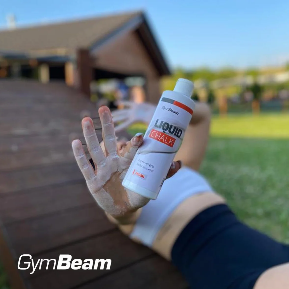 GymBeam Gesso Liquido, Magnesite Liquida per Fitness, Chalk per Arrampicata, Riduce la Sudorazione, Migliora la Presa