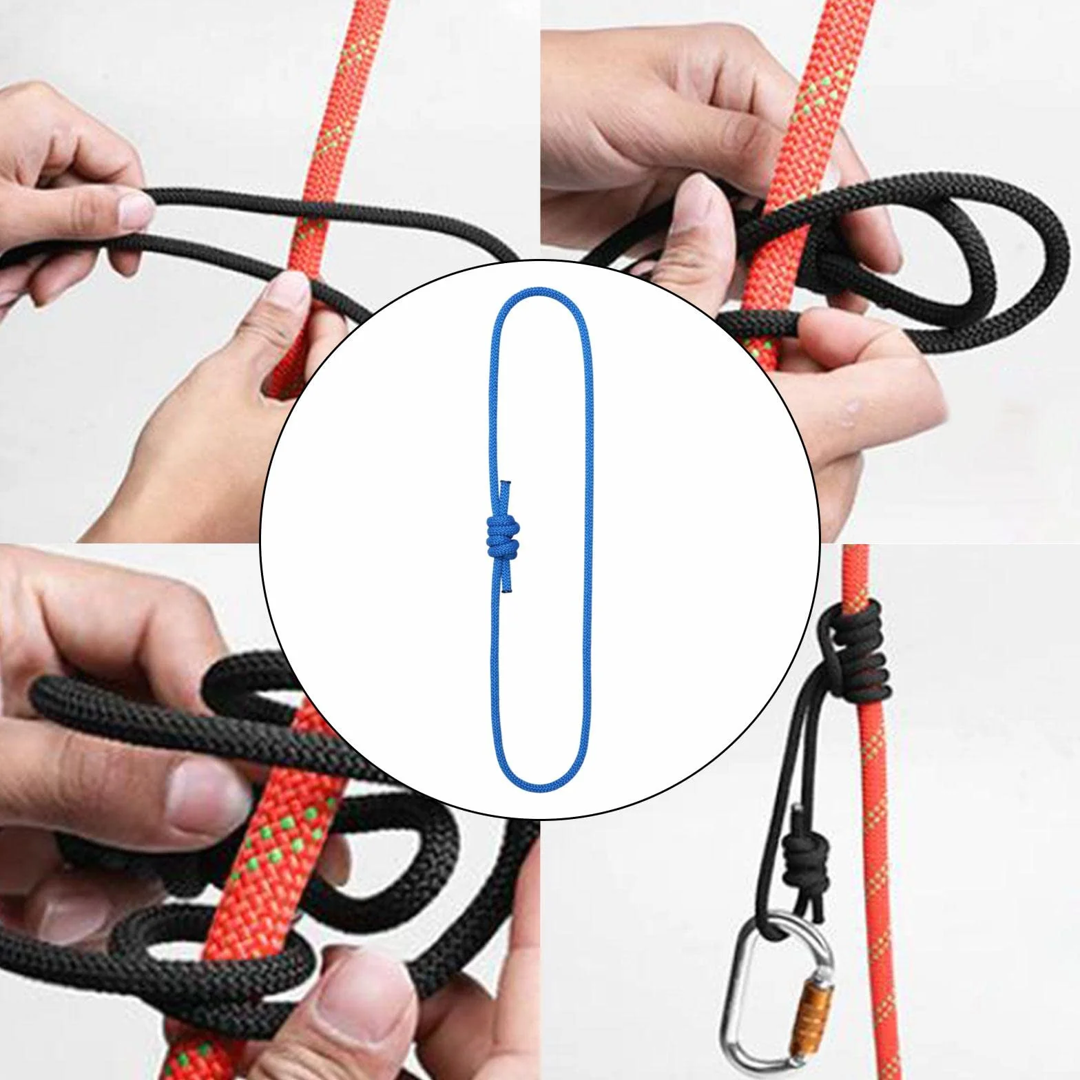 MagiDeal Cavo Multiuso Prusik Cordino Intrecciato Corda Resistente all'Usura per Arrampicata Arboricoltore Escursionismo