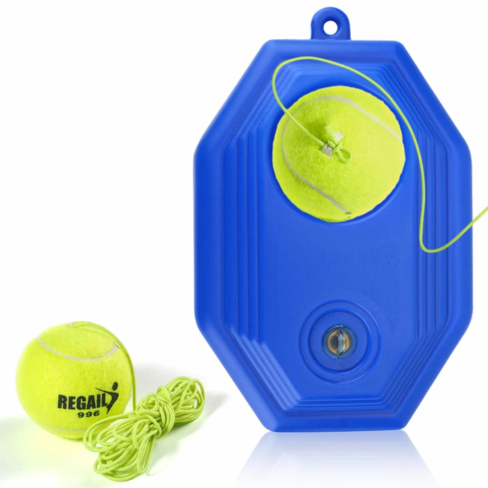 HERCHR Allenatore di Tennis Rimbalzo, Tennis Trainer Base Dispositivo di Allenamento per Tennis Ball Rebounder Attrezzatura da Tennis Portatile Auto-Pratica