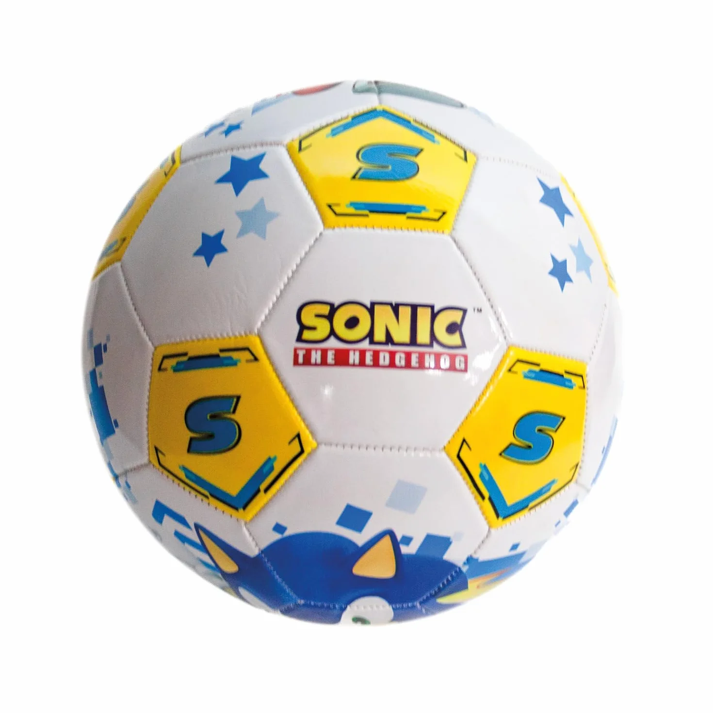 Pallone da Calcio Cucito SONIC Mondo Toys Misura 5 300 g