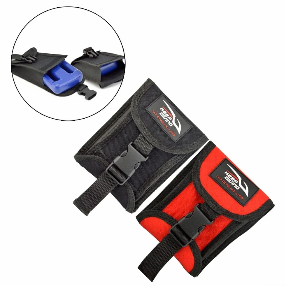 Besttoolifes Scuba Tasca per pesi 3 kg (6,6 libbre) per cintura immersioni, cinghia regolabile in nylon con fibbia a sgancio rapido