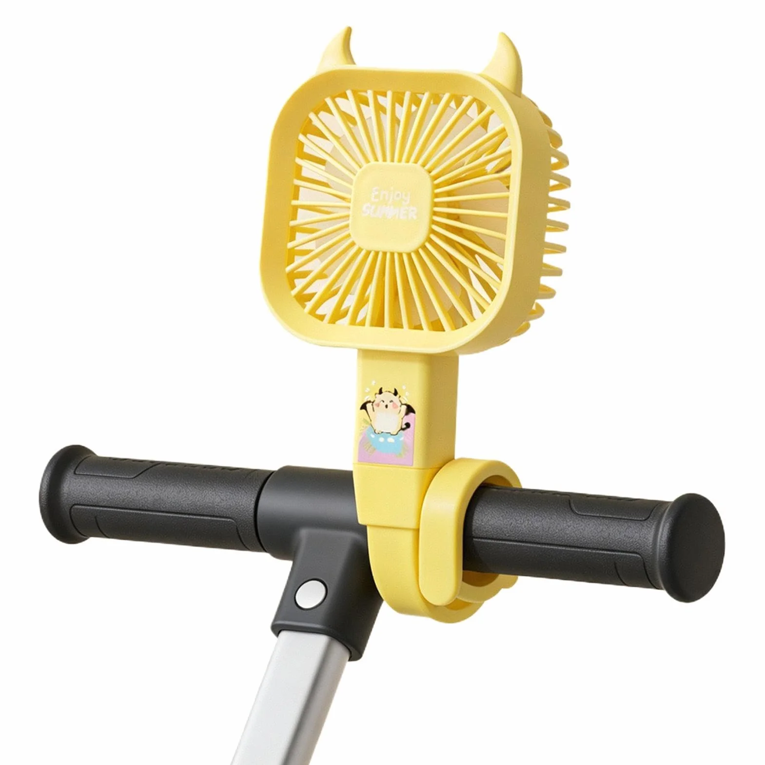 Ventilatore per passeggini, in silicone flessibile, dispositivo di raffreddamento portatile a 3 velocità, per scrivania, piccoli ventilatori, per seggiolini auto, culle, biciclette, moto, scooter per