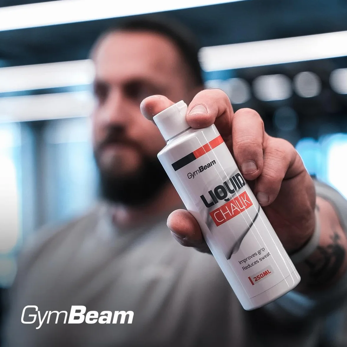 GymBeam Gesso Liquido, Magnesite Liquida per Fitness, Chalk per Arrampicata, Riduce la Sudorazione, Migliora la Presa