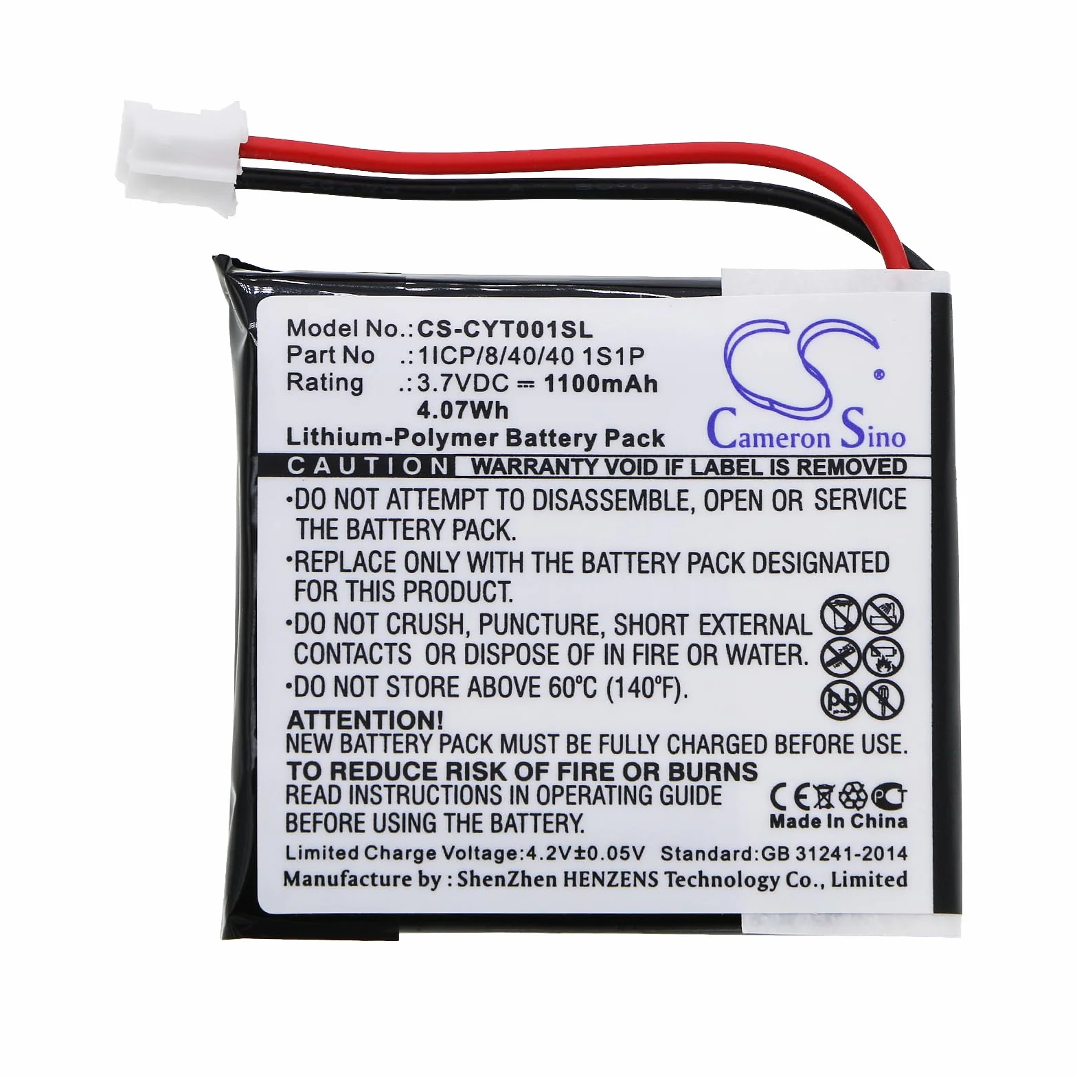TECHTEK Batteria 1100mAh compatibile con Coyote Plus