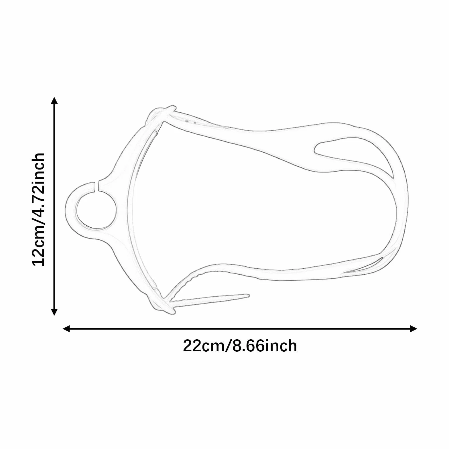 predolo Cinturino per Tubo da Snorkeling in Silicone, Compatibile con Diversi Modelli