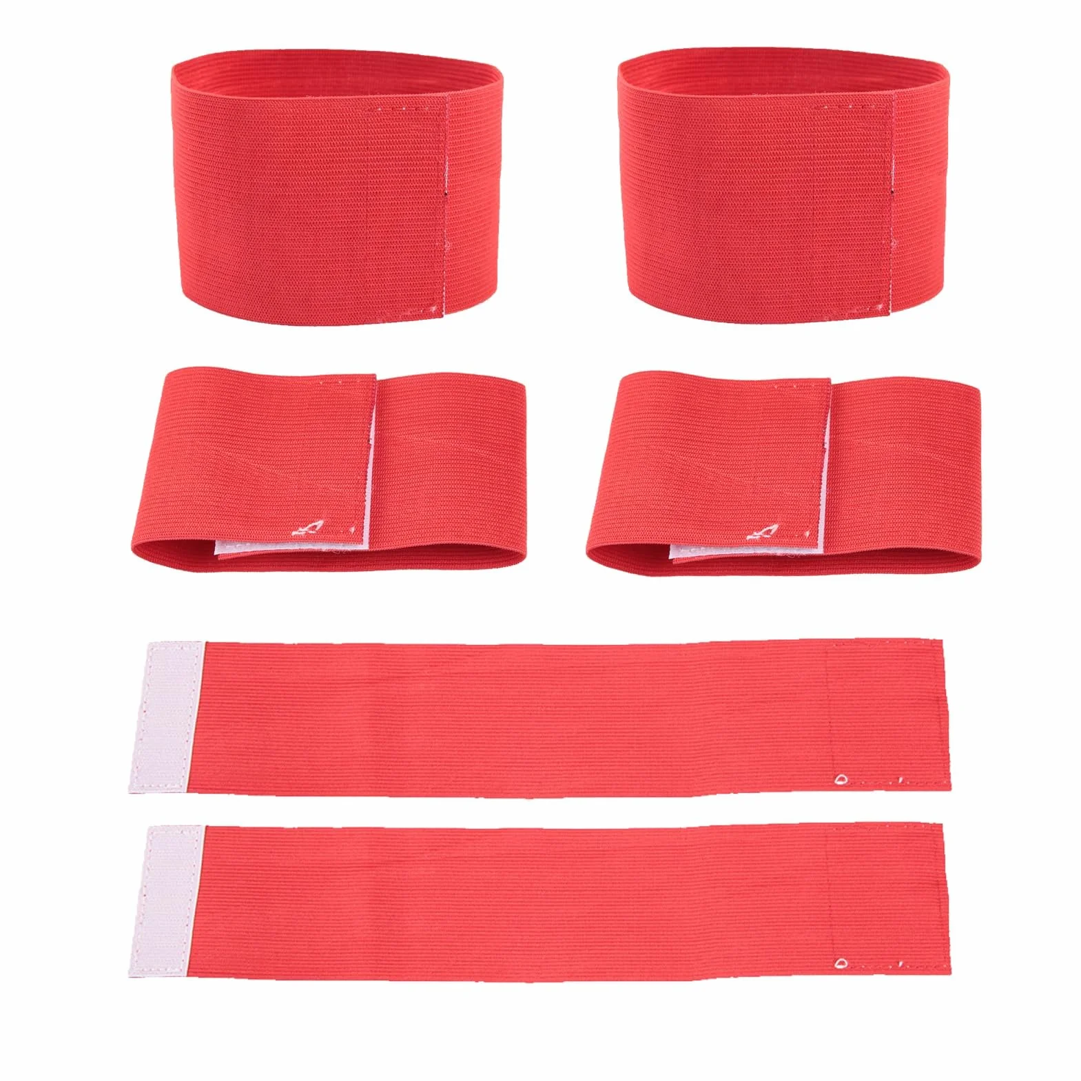 Fascia da braccio per capitano di calcio, fasce da braccio regolabili da calcio da 6 pezzi, fasce elastiche da capitano per calcio per giovani adulti, fasce per giocatori di calcio